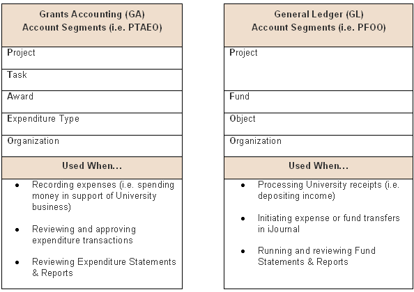 Stanford's Chart of Accounts Structure Graphic